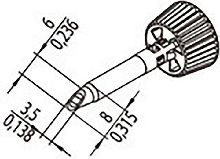 Produktbild 0142WDLF35/SB Lötspitze Spitzen-Grösse 3.50 mm Inhalt 1 St. (Ersatzteil)