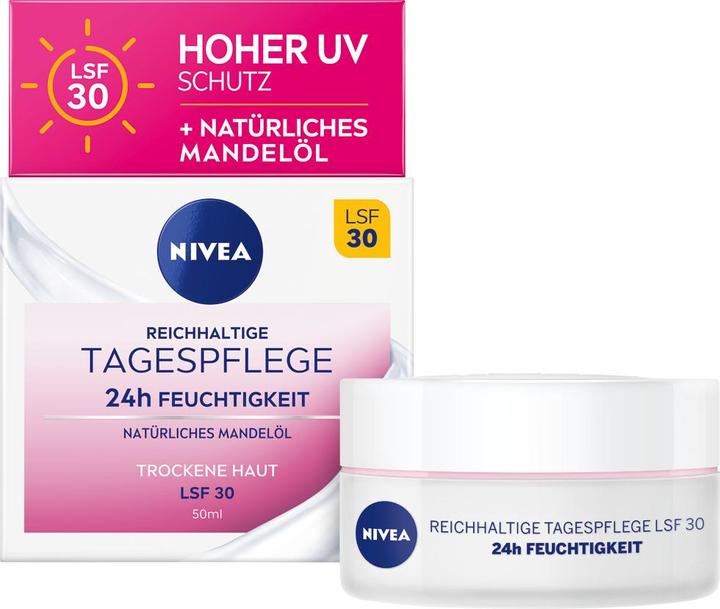 Produktbild NIVEA 24h Feuchtigkeit (50 ml, Tagescreme, SPF 30)