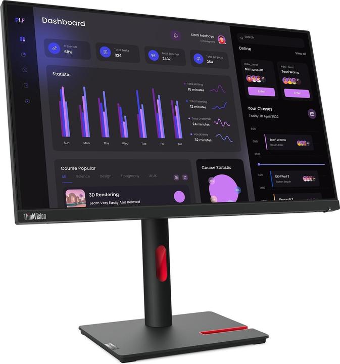 Immagine prodotto Lenovo ThinkVision T24i-30 (1920 x 1080 pixel, 23.80")