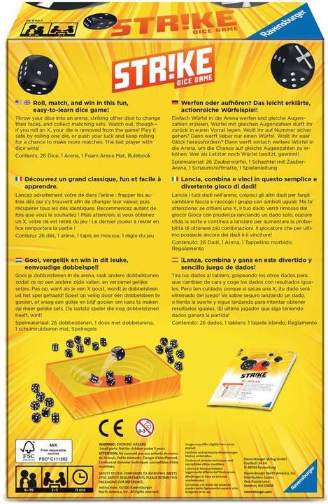 Produktbild Ravensburger Strike (Deutsch, Englisch, Französisch, Italienisch, Niederländisch)