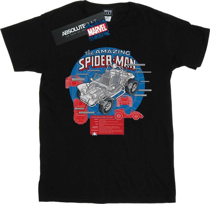 Actual product image Mens Spider-Man Spider-Buggy Breakdown T-Shirt (XL)