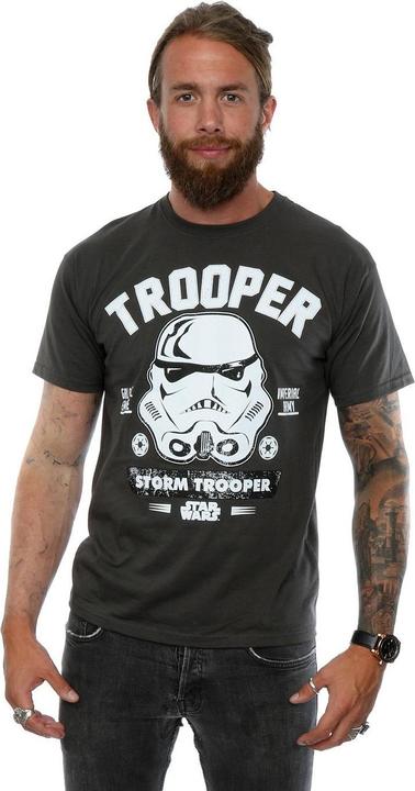 Actual product image Star Wars Mens Stormtrooper Collegiate T-Shirt (XXL)