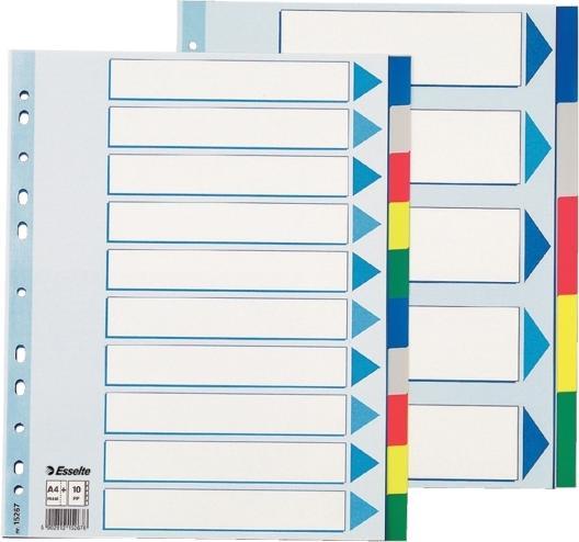 Actual product image Esselte Plastic tabs, A4, 225 mm, 297 mm