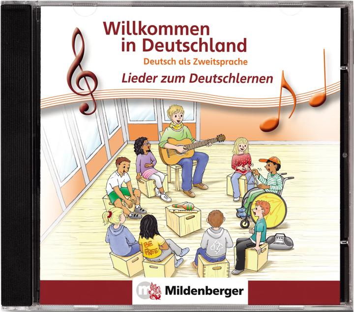 Actual product image Willkommen in Deutschland – Lieder zum Deutschlernen, CD (German, Hartmut Quiring, 2023)