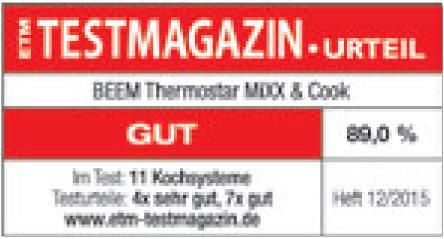 Actual product image Beem Thermostar Mixx & Cook Pro (1200 W)