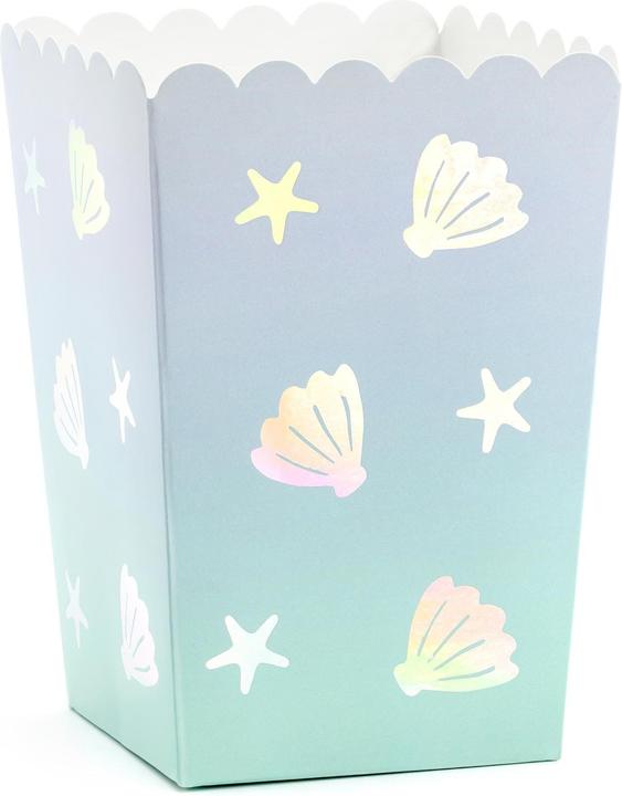 Actual product image Partydeco Popcorn box - shells (6 pieces) (6 x)