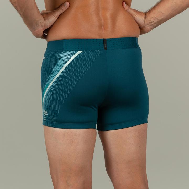 Image du produit Nabaiji Boxer de bain natation Homme - 500 Fiti lini vert (42)