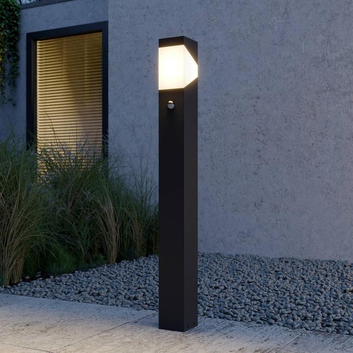 Produktbild Lucande Kiran Aussen Garten Leuchte w/Sensor H100 Graphite (E27, IP44)