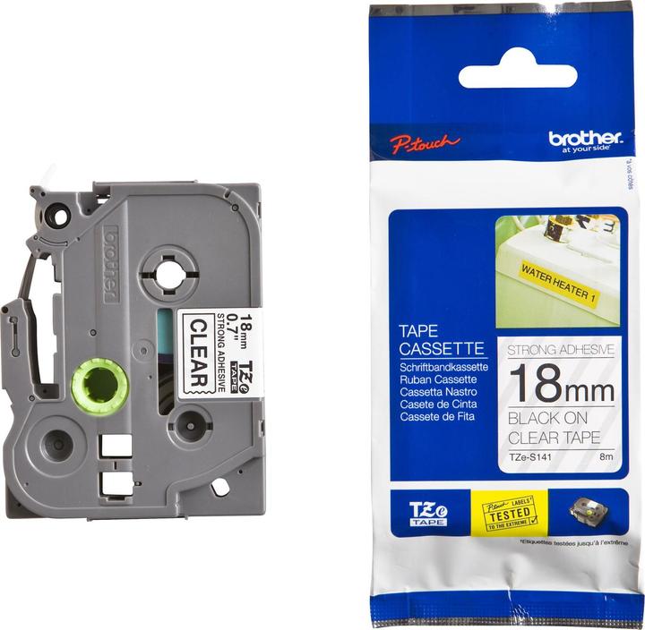 Actual product image Brother Tze-S141 (1.80 cm, Grey)