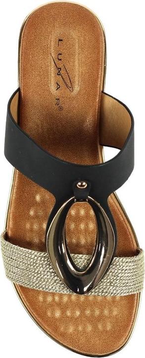 Actual product image Lunar Womens/Ladies Porto Wedge Heel Sandals (41)