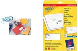 Produktbild Avery Dennison Etiquette d'exp‚dition, 99,1 x 67,7 mm, blanc