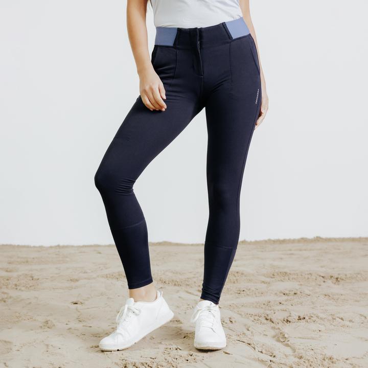 Produktbild Fouganza Reithose 500 Be You Damen marineblau/hellblau (M)