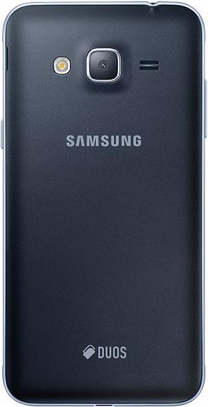 Produktbild Samsung Galaxy J3 (2016) (8 GB, Black, 5", Hybrid Dual SIM, 8 Mpx, 4G)