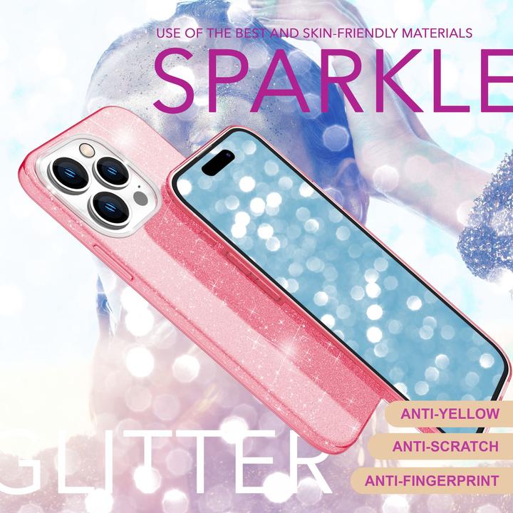 Produktbild Nalia Glitzer Hybrid Hülle (Apple iPhone 16 Pro)