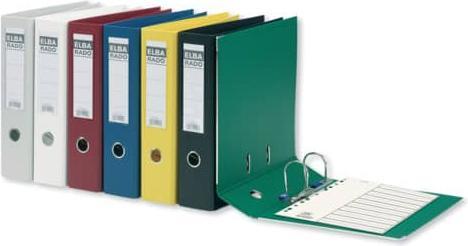 Actual product image Elba Folder rado plast, spine width: 80 mm, black DIN A4, cover outside/inside PVC, with replaceable (A4, 80 mm, 1 Piece)