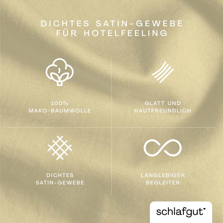 Actual product image schlafgut Woven Satin (Duvet cover, 140 x 200 cm)