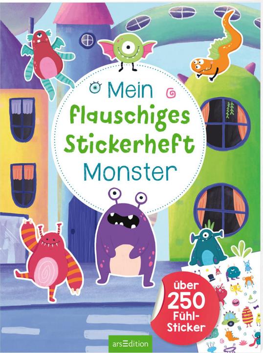 Actual product image My fluffy sticker book Monster