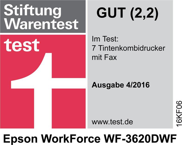 Produktbild Epson WF-3620DWF WorkForce (Tintenpatrone, Farbe)