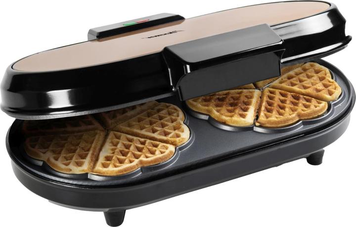 Produktbild Bestron Doppel-Waffeleisen für klassische Herzwaffeln