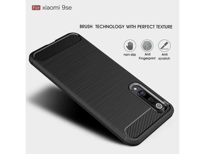 Produktbild Screenguard Xiaomi Mi 9 SE Hülle Carbon Brushed Soft TPU (Xiaomi Mi 9 SE)