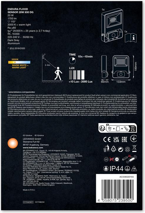 Actual product image Ledvance Endura Flood Sensor (1700 lm, IP44)