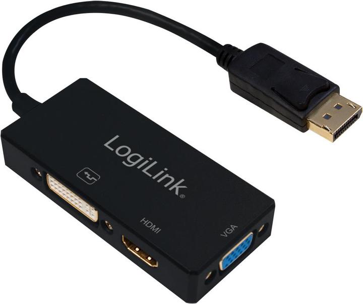 Produktbild LogiLink 4K DisplayPort Adapter (DVI, HDMI, VGA, 15 cm)