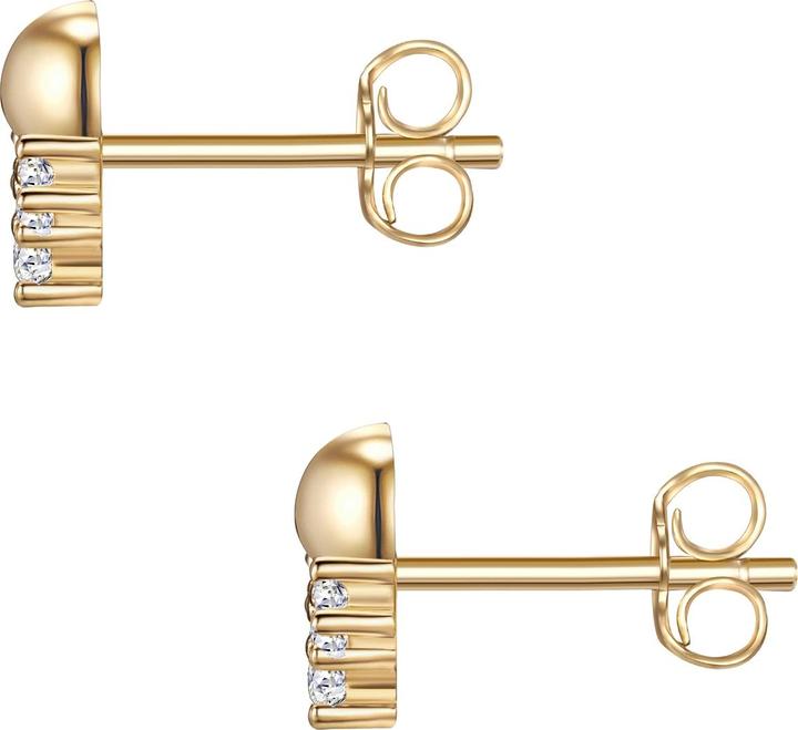 Produktbild Glanzstücke München Damen Kugel Sterling Silber Zirkonia gelbgold - 31372 (Sterling Silber)