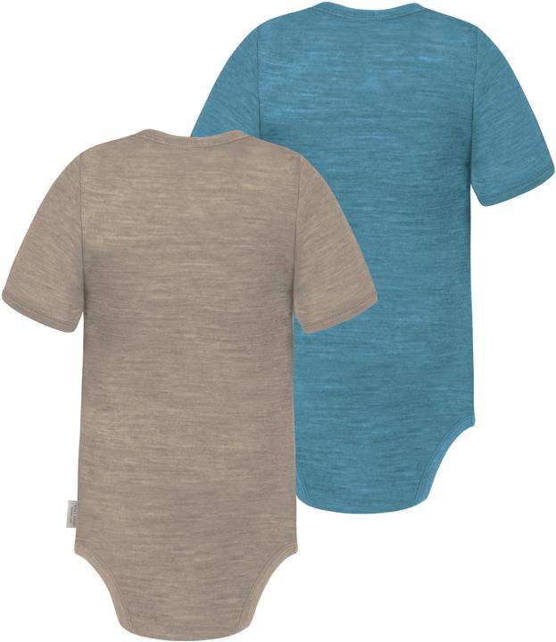 Image du produit Normani Lot de 2 body bébé mérinos manches courtes "Tauranga" - 9293 (80)