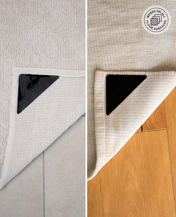 Actual product image Esmée Anti-slip pads for carpet, 8 pieces (10 x 14 cm)