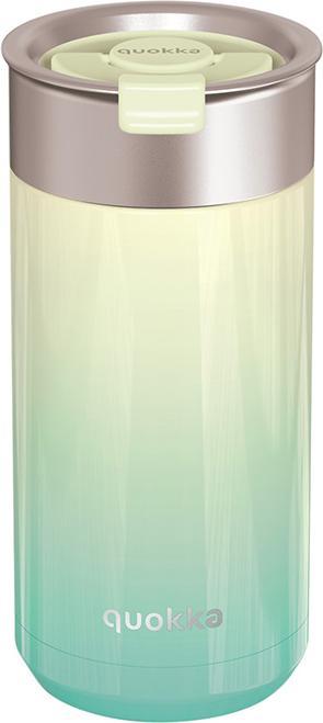 Quokka Boost Coffee Tumbler – Edelstahl-Thermobecher mit Teesieb 400 ml (Zitrone Limette) (0.40 l)