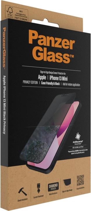 Image du produit PanzerGlass Vie privée (1 pièce(s), Apple iPhone 13 mini)