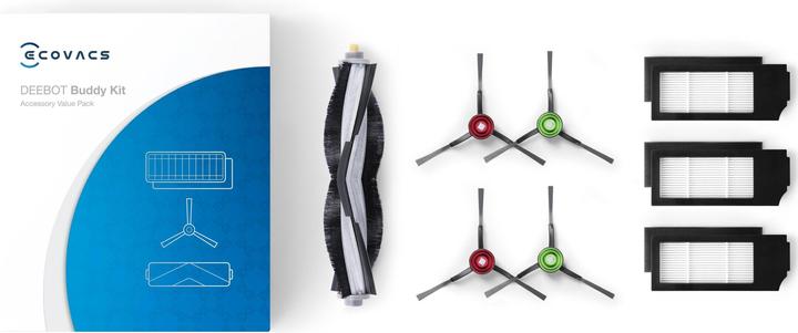 Immagine prodotto Ecovacs Kit Priedas D-KT01-0017 4x Spazzole laterali, 1x Principale, 3x Filtri ad alta efficienza, 1x