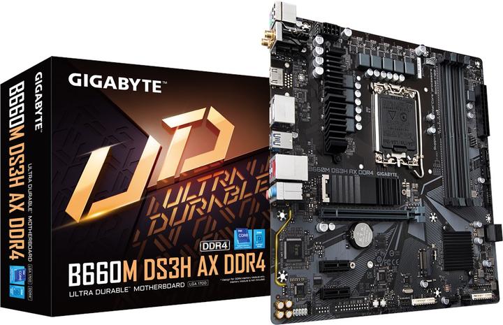 Image du produit Gigabyte MB DS3H AX DDR4 B660,S1700,mATX,Intel (LGA 1700, Intel B660, mATX)
