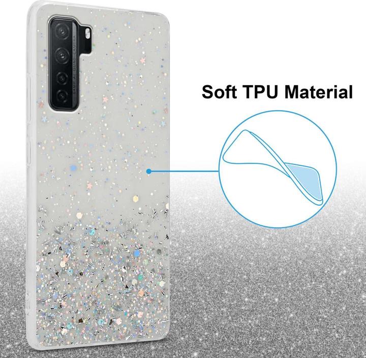 Immagine prodotto Cadorabo Custodia per Huawei P40 LITE 5G / NOVA 7 SE TPU funkelnder Glitter (Huawei Nova 7 SE, Huawei P40 Lite 5G)