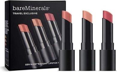 Bare Minerals Bareminerals Travel Exclusive Set Gen Nude Radiant Cocoa Cream Lipstick - Infatuation 335g, Friendsh (Swag 35g, Infatuation 335g, Friendship 335g)