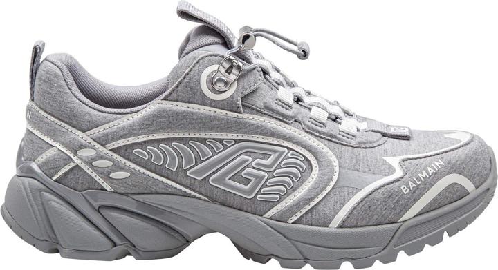 Balmain cosmic dust pile sneakers color grey/white
