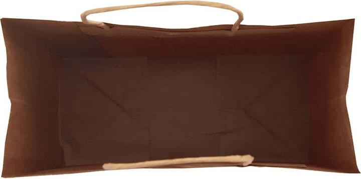 Produktbild VidaXL Kraftpapiertüten 50 Stk. mit Henkel Schwarz 18x8x22 cm Papiertüte (Geschenktüte, 50 x)