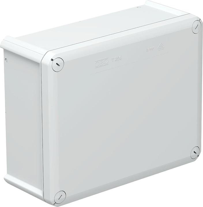 Image du produit OBO Bettermann OBO T 250 OE Boîte de dérivation 240x190x95 PP/GF sans ouvertures d'entrée gris clair