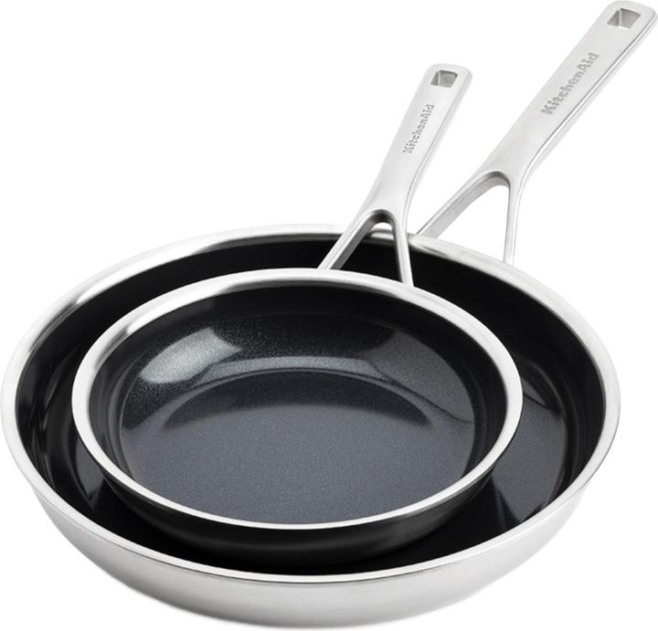 KitchenAid Multi-Ply - 2-teilig (Casserole à manche, Acier inoxydable)
