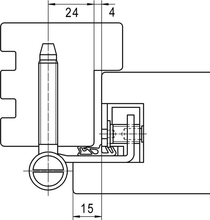 Actual product image Simonswerk Front door hinges BAKA Protect 2010 2D and 2D FD
