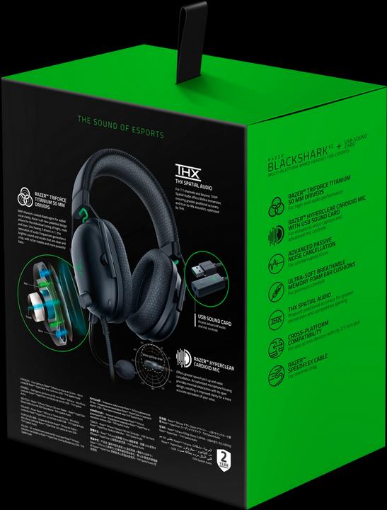 Actual product image Razer Blackshark V2 (Cable)