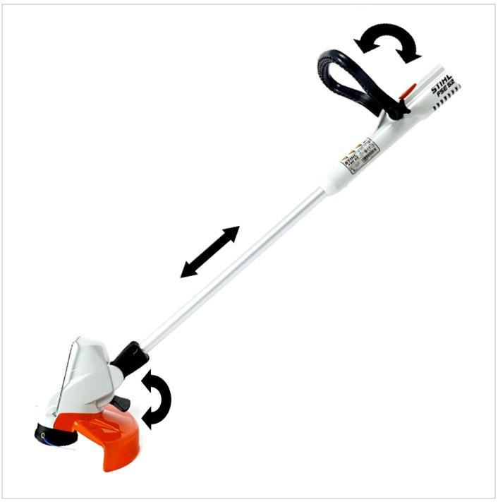 Actual product image Stihl FSE 52 500W electric brushcutter lawn trimmer incl. safety goggles ( 4816 011 4100 ) (Trim line)