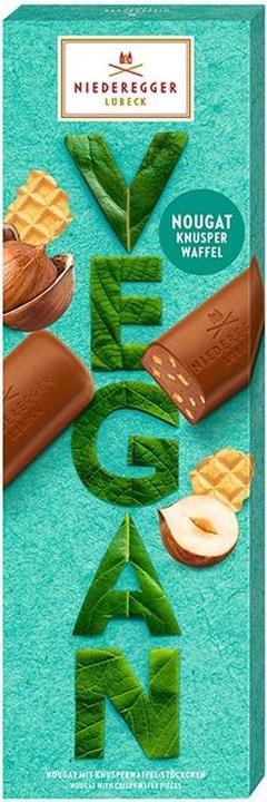 Actual product image Niederegger Vegan Pralines Nougat Crispy Waffle (100 g)