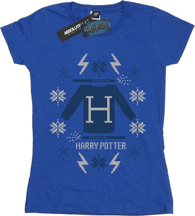 Actual product image Womens/Ladies Christmas Knit Cotton T-Shirt (XXL)