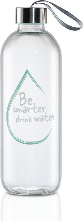 Xavax Glazen drinkfles, 1 liter, deksel met draagriem