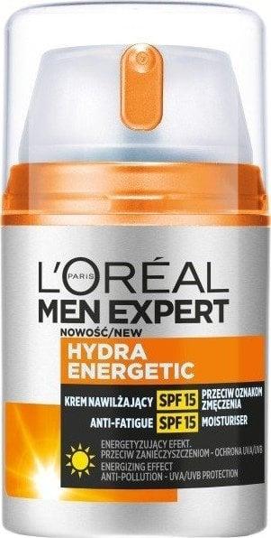 L'Oréal Paris Men Expert Hydra Energetic Nalmoistening Cream Against Signs Of Fatigue Spf15 50Ml (50 ml, Tagescreme)