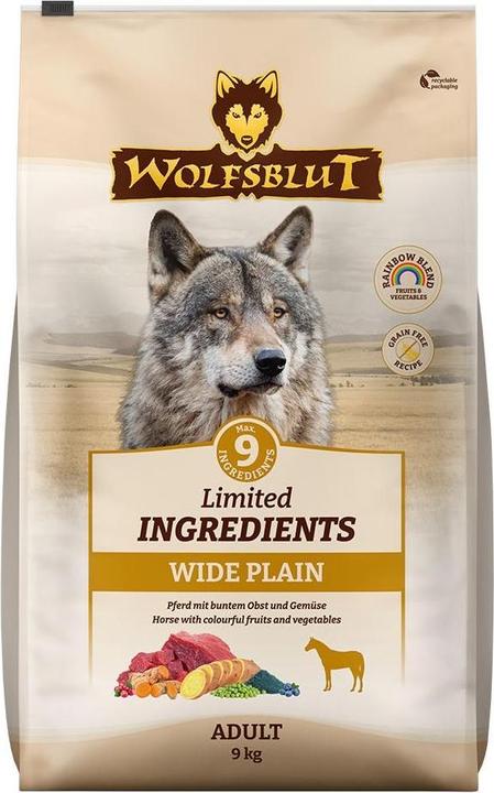Produktbild Wolfsblut Limited Ingredients Adult Wide Plain für Hunde 9 kg (Adult, 1 Stk., 9000 g)
