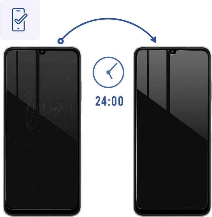 Actual product image 3MK SilverProtection+ screen protector, screen protector film (1 Piece, Samsung Galaxy A03s)