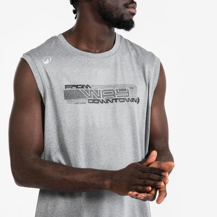 Actual product image Kipsta Damen/Herren Basketball Trikot ärmellos - Fast 500 grau (XXL)