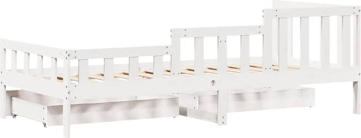 Immagine prodotto VidaXL Letto da giorno Letto per ospiti Divano letto Divano letto cassetti 90x190cm in legno massiccio (90 x 190 cm)